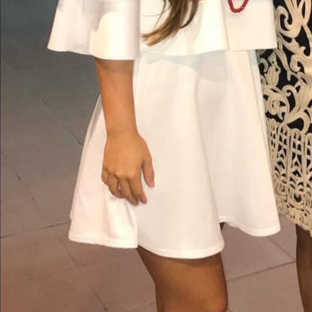 Short white dress